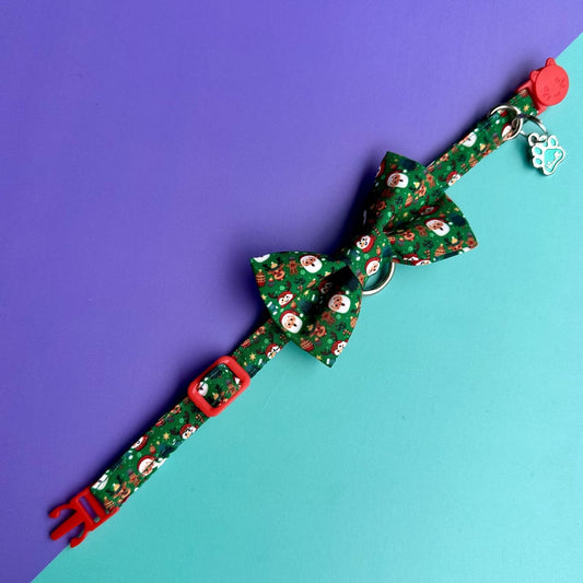 Corbatín para gatos de Navidad magia navideña