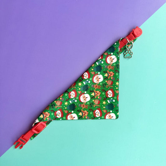 Pañoleta para gatos de Navidad magia navideña