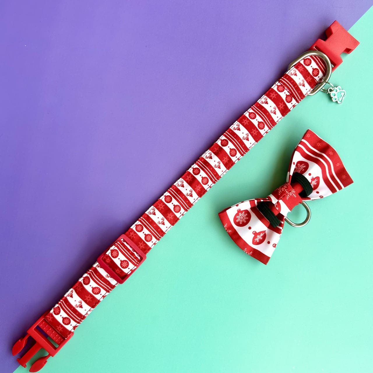 Corbatín para perros de Navidad clásica