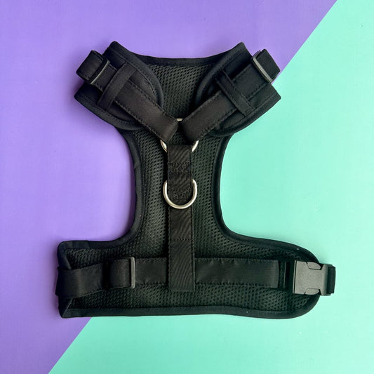 Pechera para perros sin correa negra