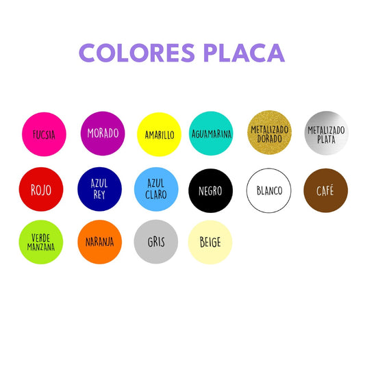 Placa de identificación Mariposa 2