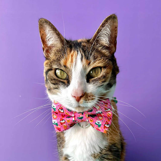 Corbatín para gatos de Navidad Magia Polar rosa