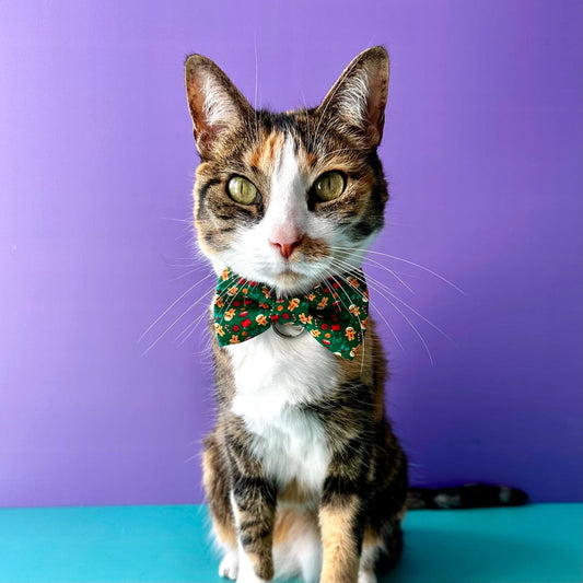 Corbatín para gatos de Navidad Galletas