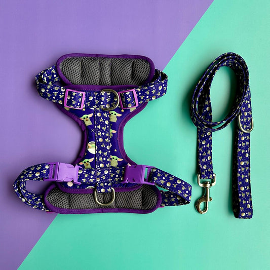 Pechera para perros antitirones Star Wars Grogu con correa