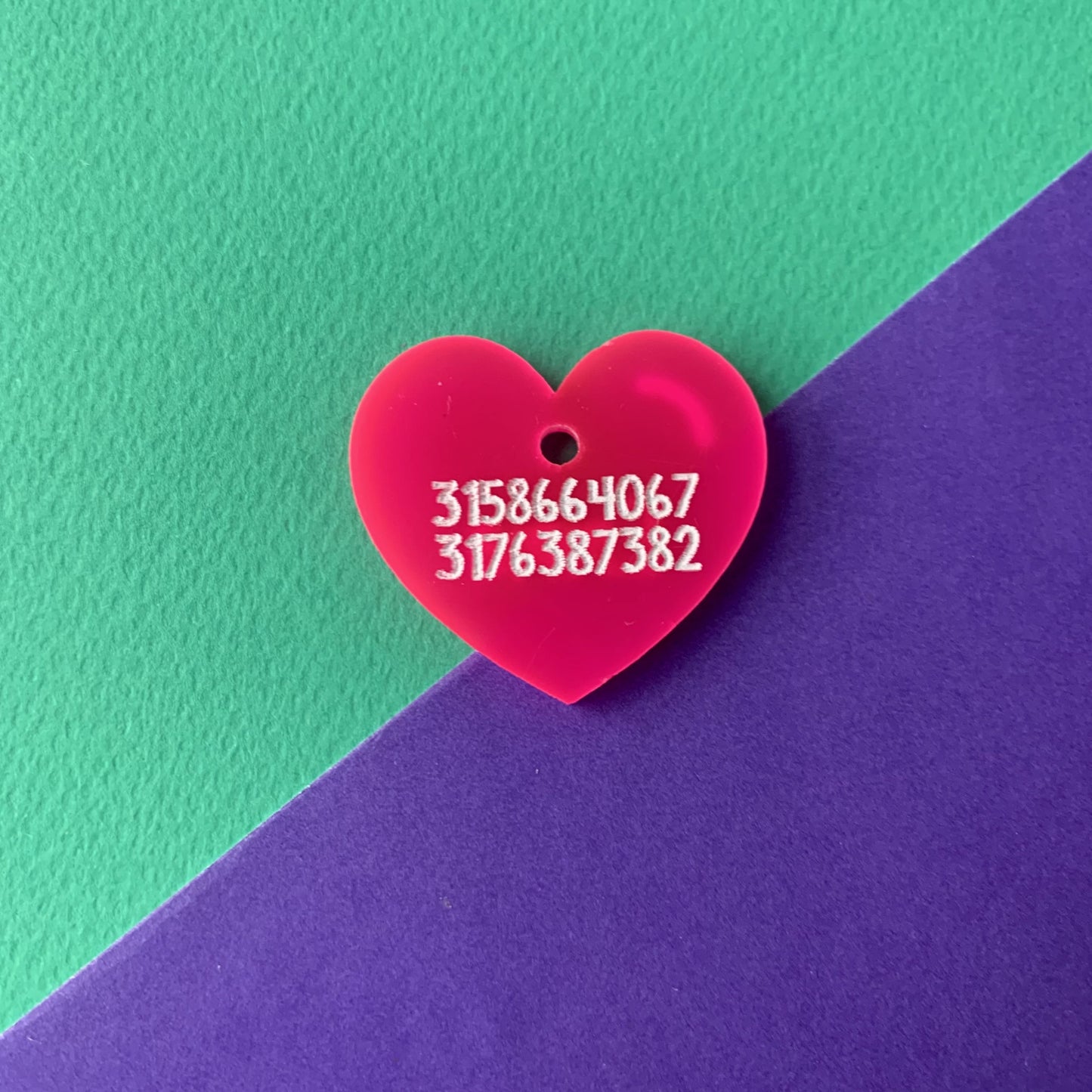 Placa de identificación Corazón