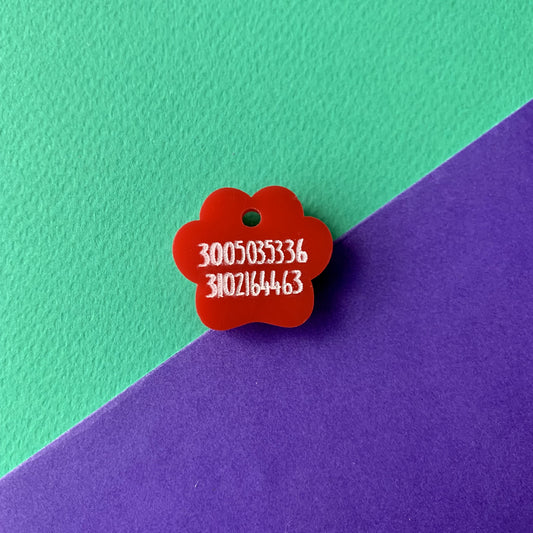 Placa de identificación Huella