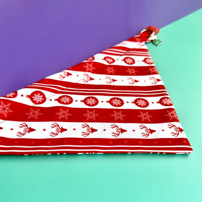 Pañoleta para perros de Navidad clásica