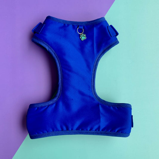 Pechera para perros sin correa azul rey
