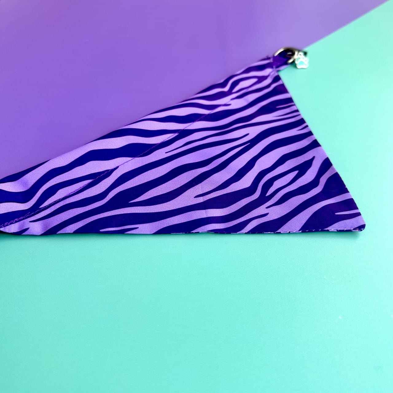 Pañoleta para perros Cebra lila