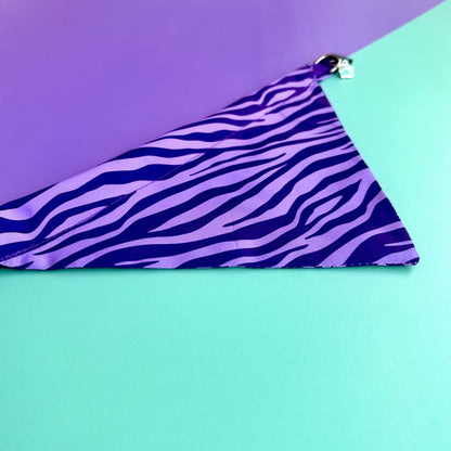 Pañoleta para perros Cebra lila