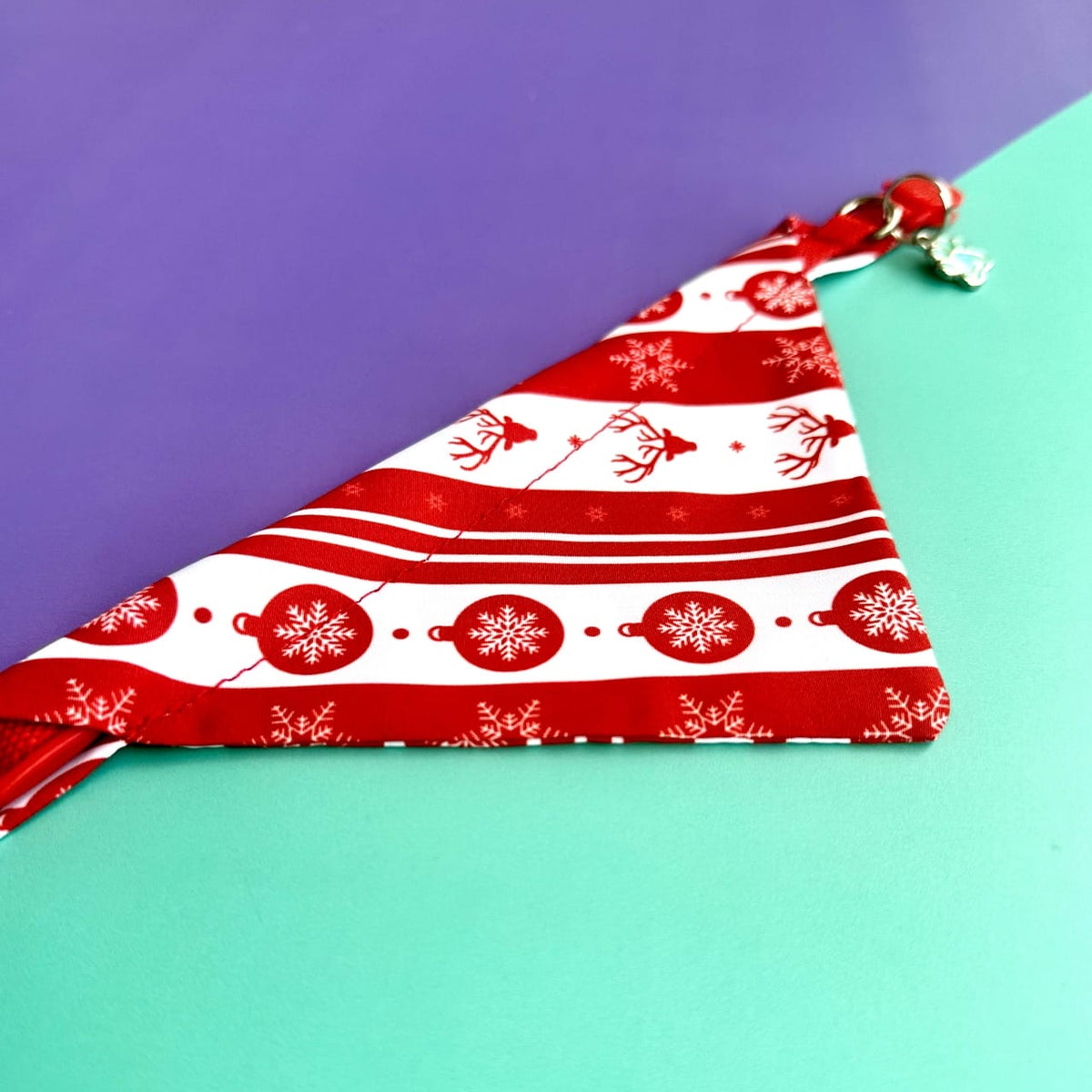 Pañoleta para gatos de Navidad clásica