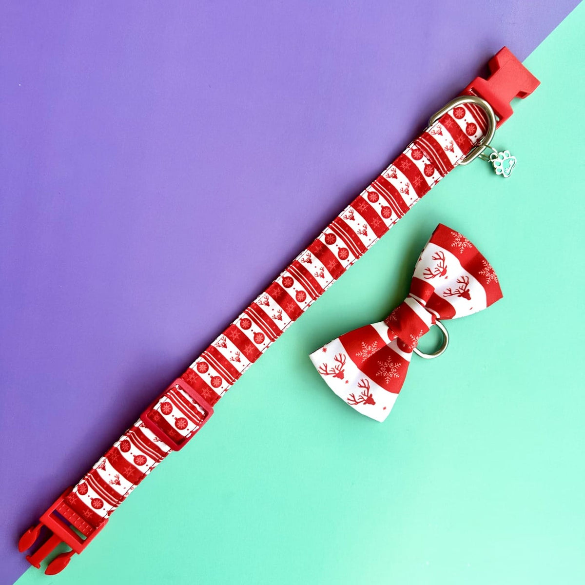 Corbatín para perros de Navidad clásica