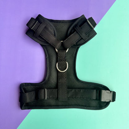 Pechera para perros sin correa negra