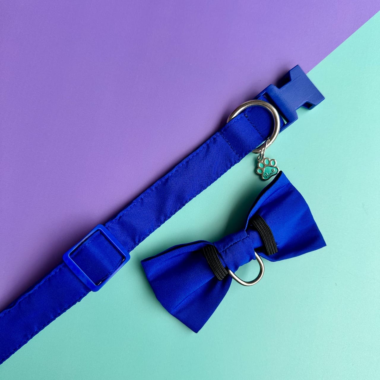 Corbatín para perros azul rey