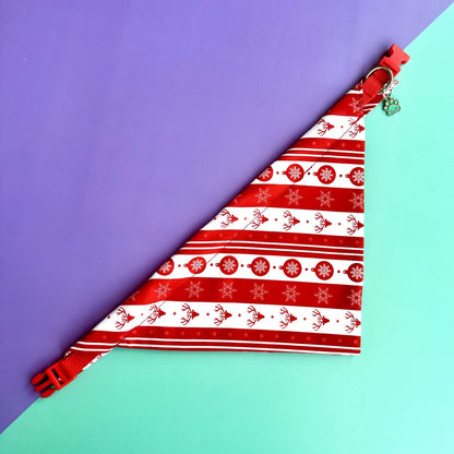 Pañoleta para perros de Navidad clásica