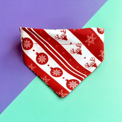 Pañoleta para gatos de Navidad clásica