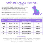 Arnés para perros en goma impermeable step in fucsia y lila con correa
