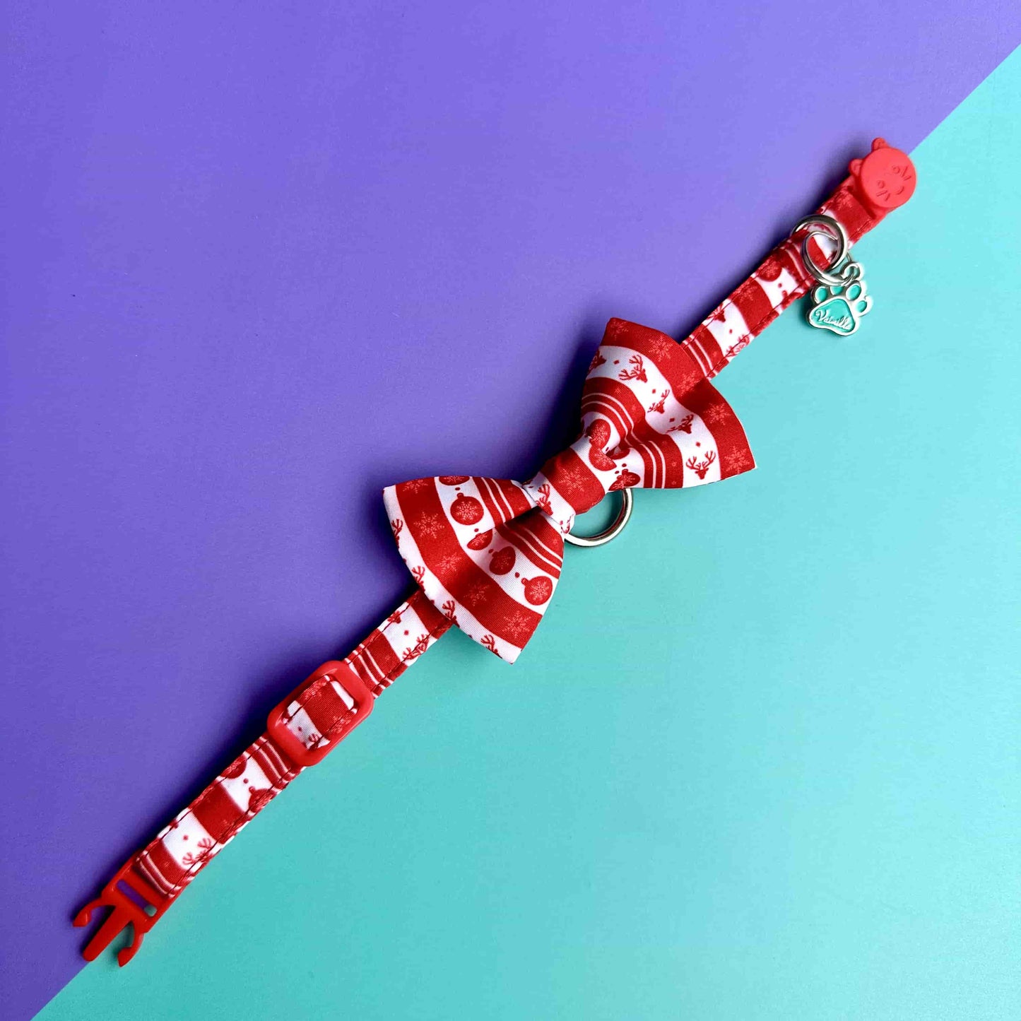 Corbatín para gatos de Navidad clásica