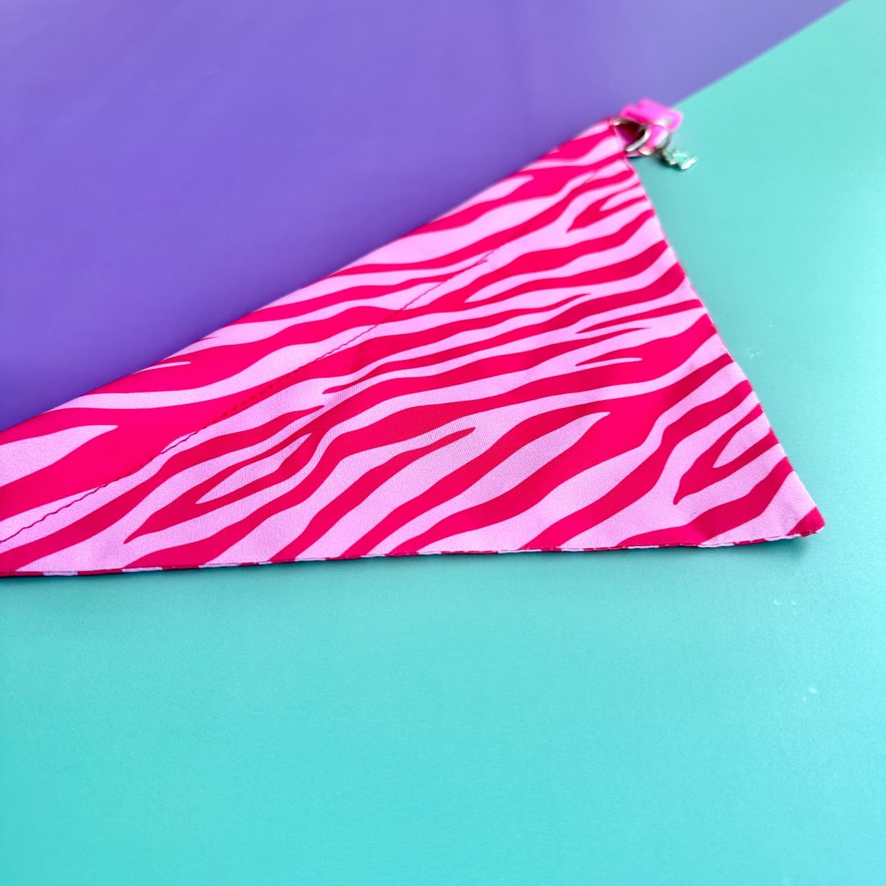 Pañoleta para perros Cebra rosado