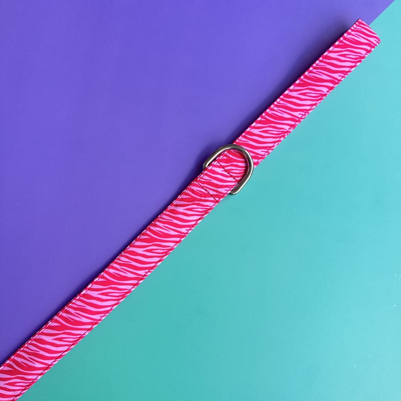 Pechera para perros con correa Cebra rosado