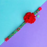Collar para gatos con flor tul de Navidad Cascanueces