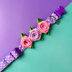 Set de 3 rosas para collar de perro
