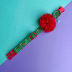 Collar para perros con flor tul de Navidad Cascanueces armado