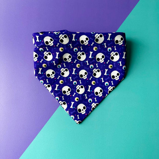 Pañoleta para perros Halloween Calaveras