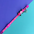 Collar para gatos con rosas Cebra fucsia 2
