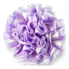 Flor tul lila para collar de gato