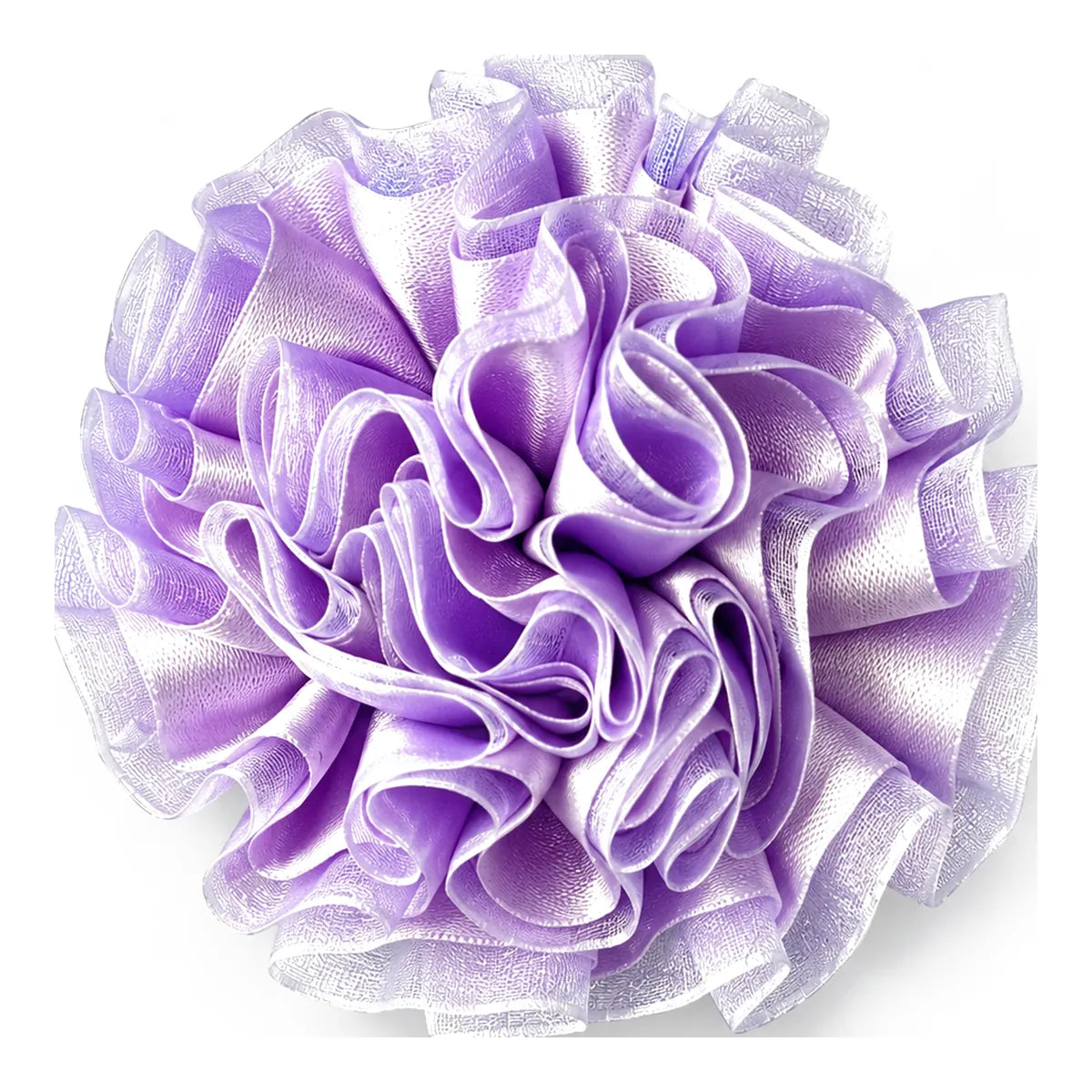 Flor tul lila para collar de perro y gato