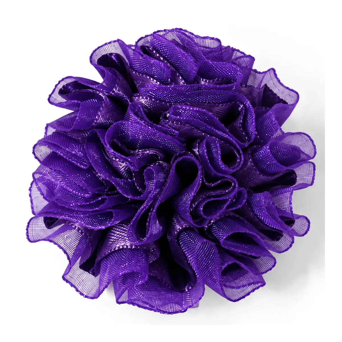 Flor tul morada para collar de perro y gato
