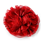 Flor tul roja para collar de perro y gato