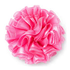 Flor tul rosado neón para collar de perro y gato