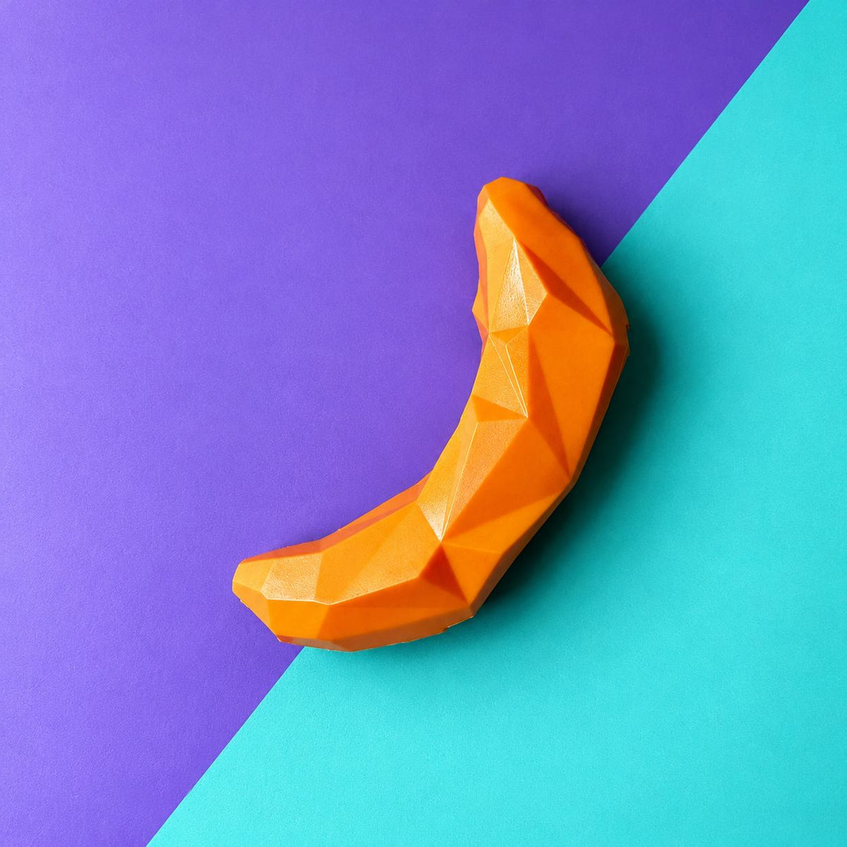 Juguete banana dispensador de premios color naranja
