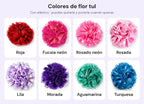 Colores de flor tul para collares