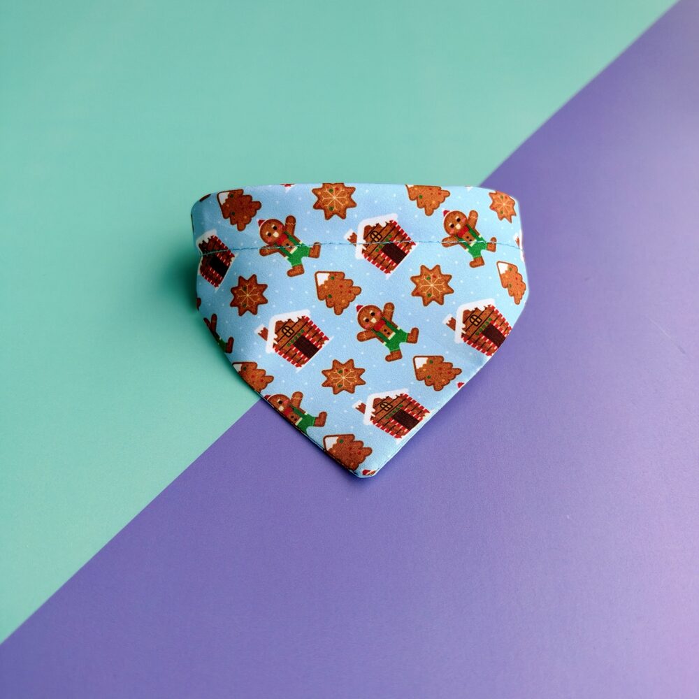 Pañoleta para gato Dulce Navidad, vista frontal