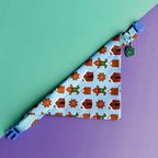 Pañoleta Dulce Navidad para gato con collar graduable