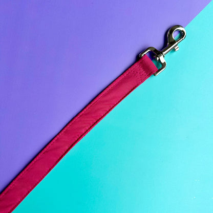 Pechera para perros antitirones fucsia con correa