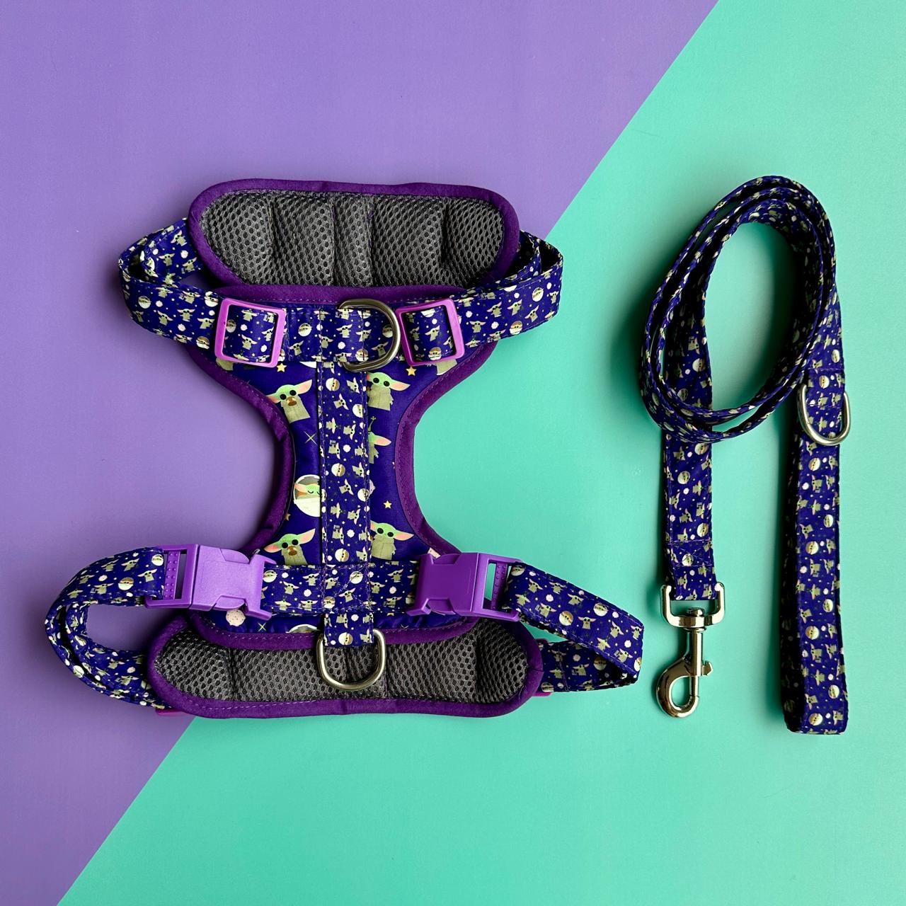 Pechera para perros antitirones Star Wars Grogu con correa