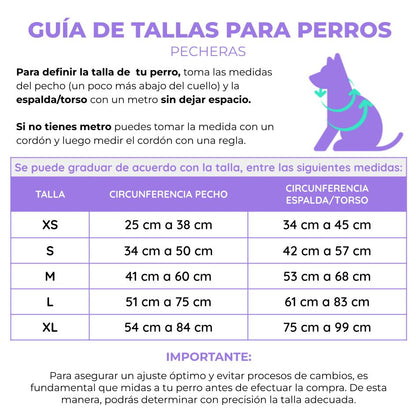 Pechera para perros con correa Halloween calaveras