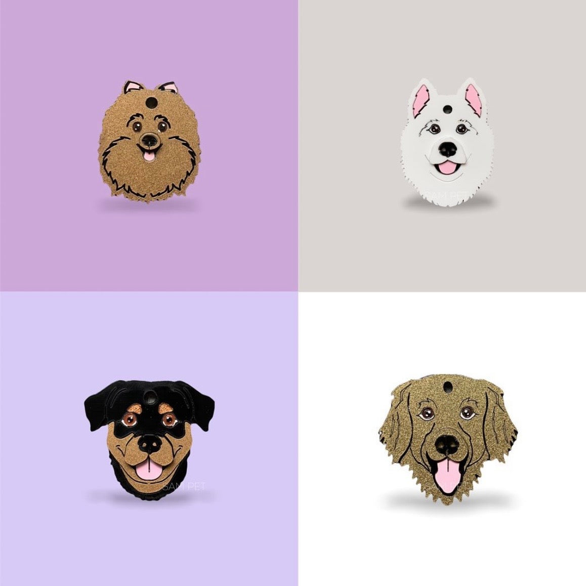 Placas para perros personalizadas con su carita