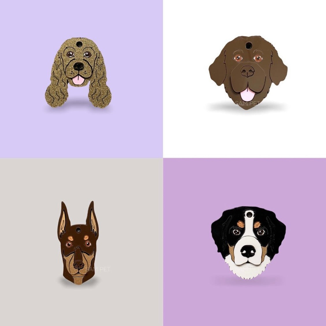 Placas para perros personalizadas con su carita