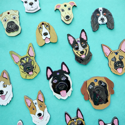 Placas para perros personalizadas con su carita