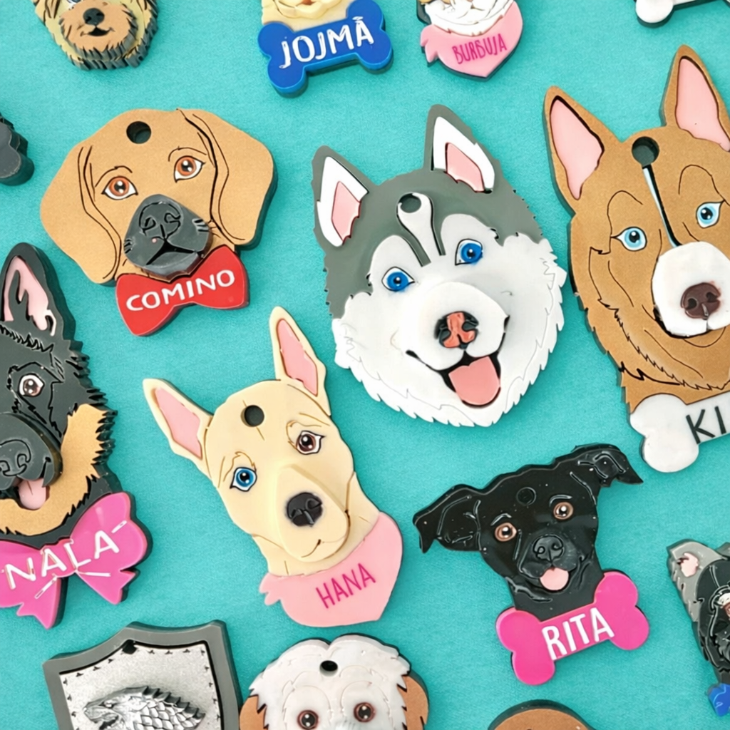 Placas para perros personalizadas con su carita