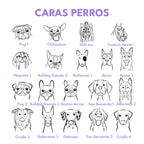 Placa de identificación acero corazón