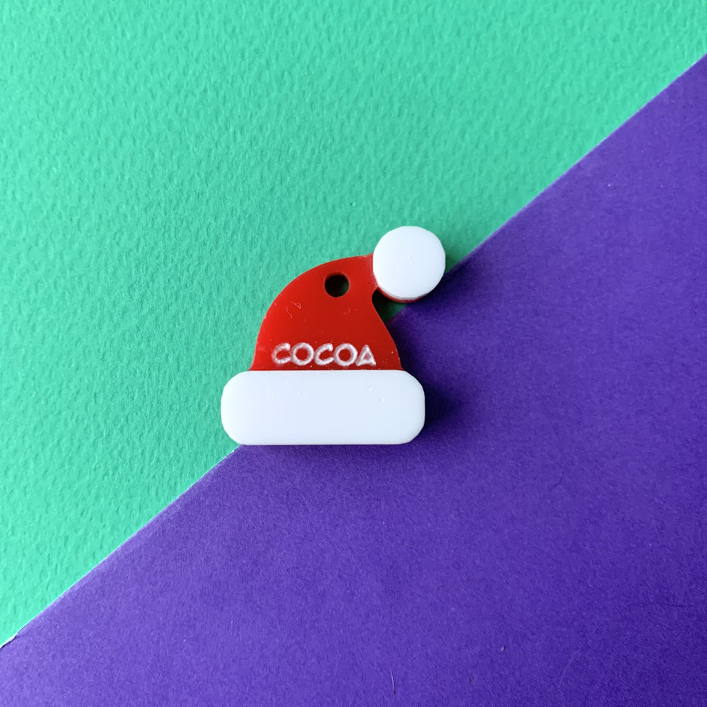 Placa de identificación Gorro Navidad