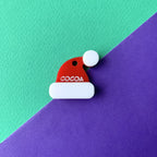 Placa de identificación Gorro Navidad