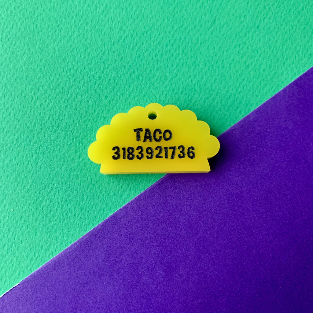 Placa de identificación Taco