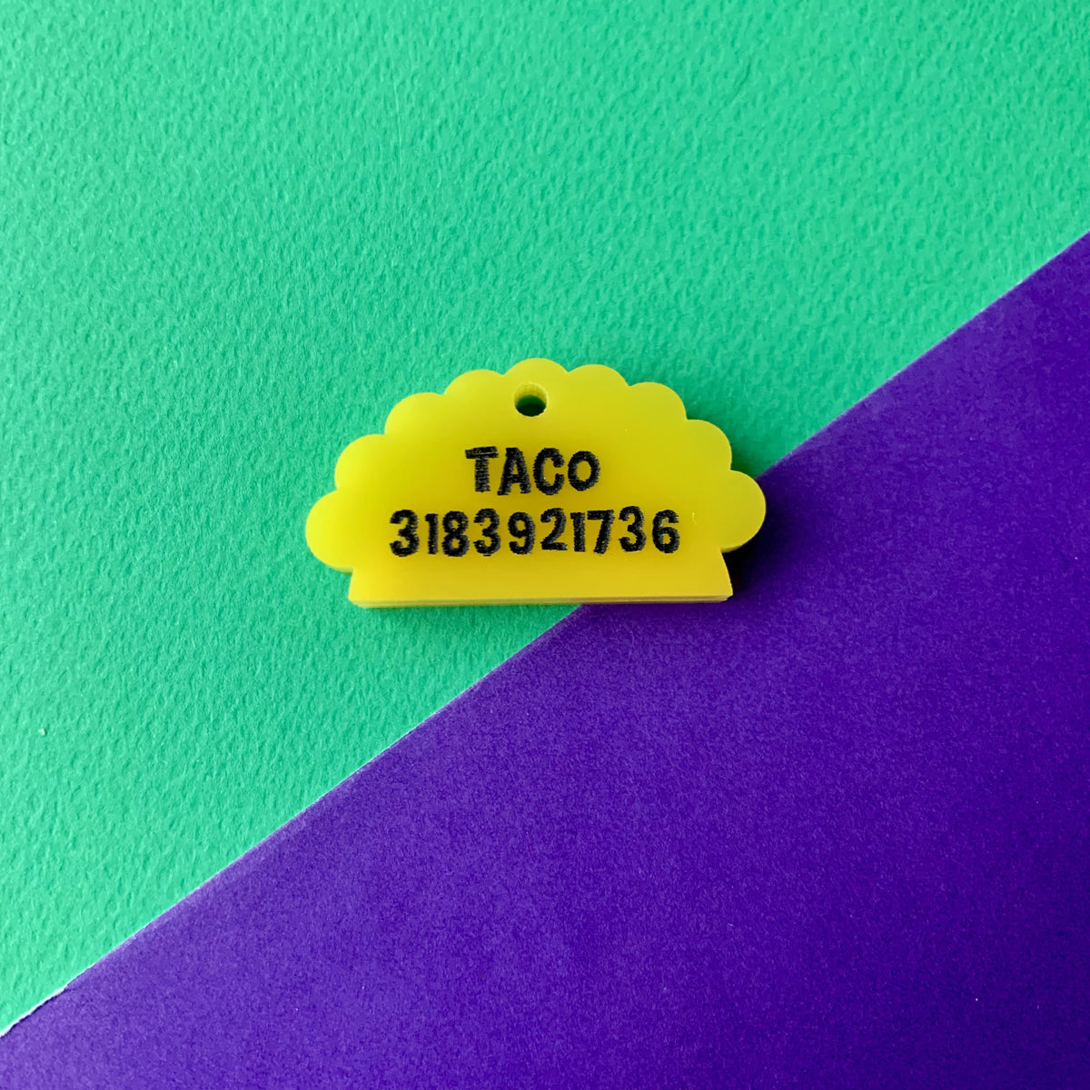Placa de identificación Taco